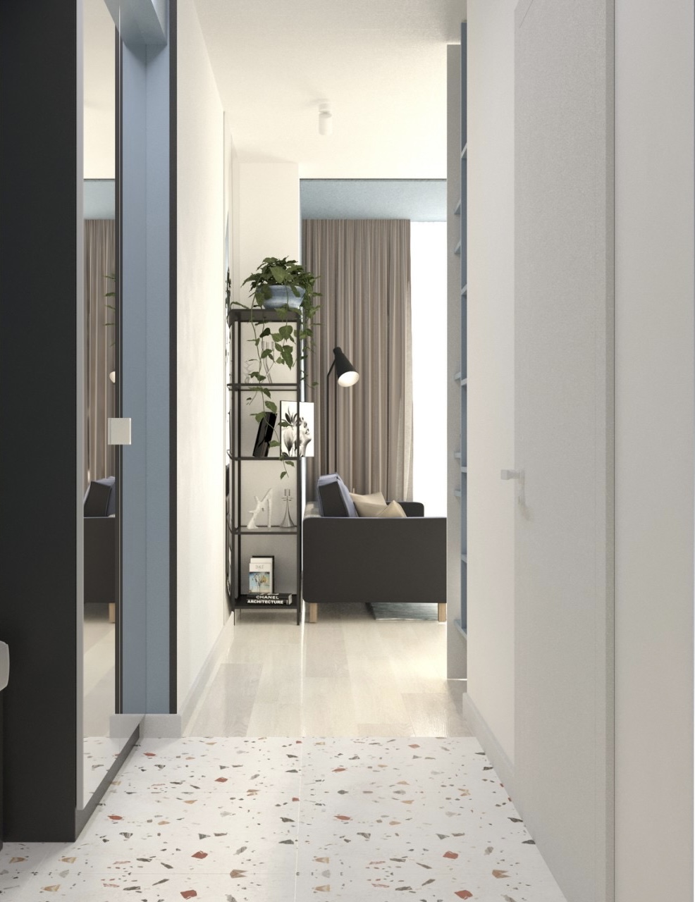 Wintry Mountain Landscape